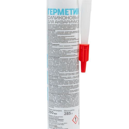 Герметик силиконовый для аквариумов MasterTeks бесцветный 290 мл