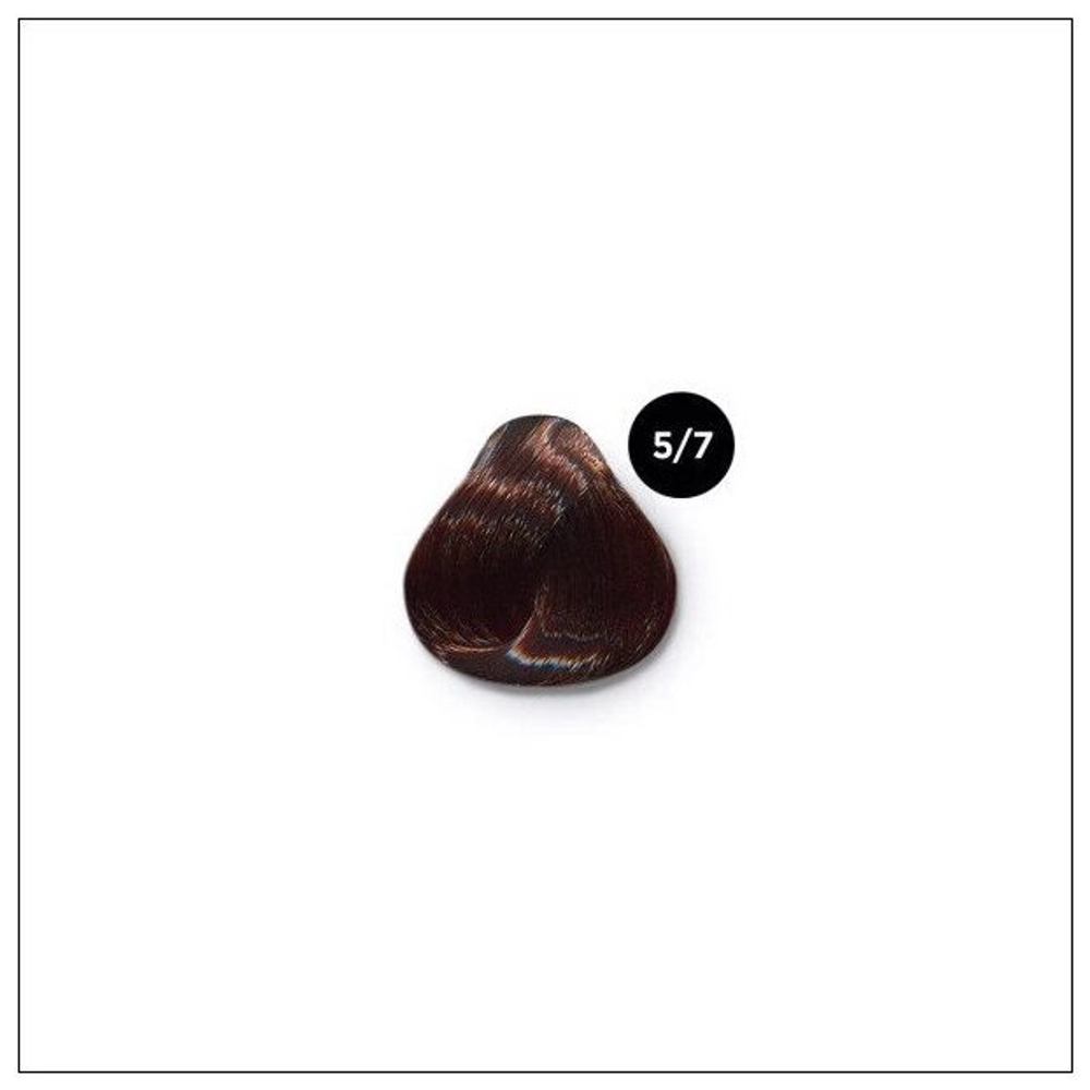 OLLIN SILK TOUCH 5/7 светлый шатен коричневый 60мл Безаммиачный стойкий краситель для волос