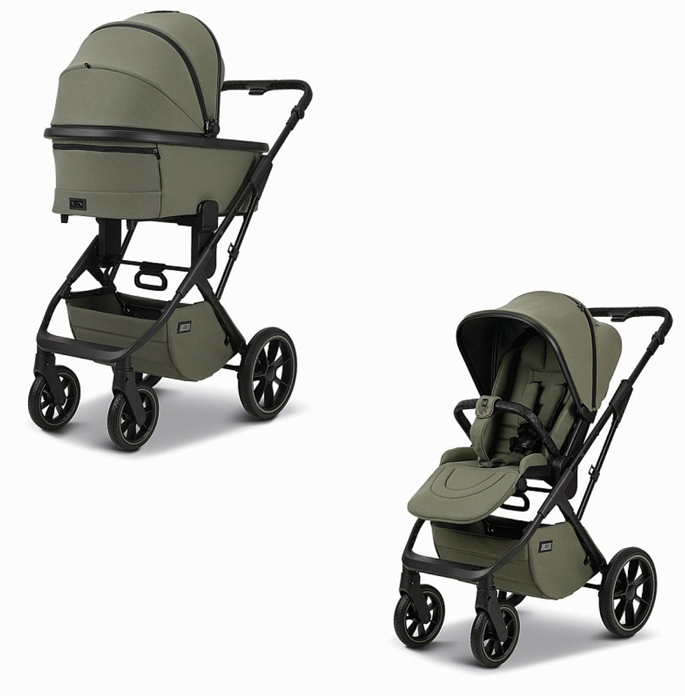 Коляска Moon Piu 2 в 1 Moss Green