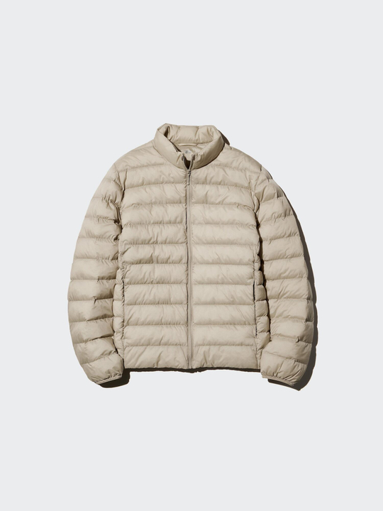 UNIQLO Куртка PUFFERTECH, бежевый