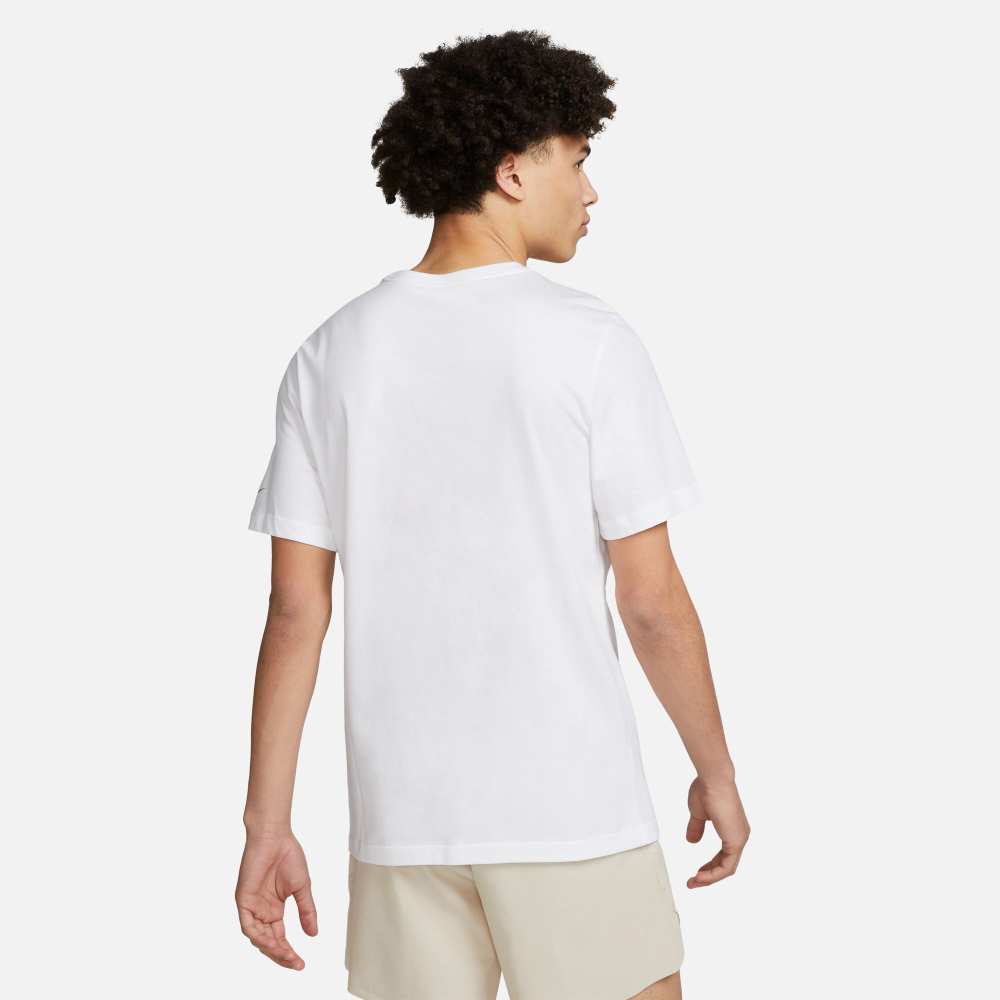 Мужское теннисное поло Nike Dri-Fit Rafa Nadal Court SU23 T-Shirt Men - White, Multicoloured