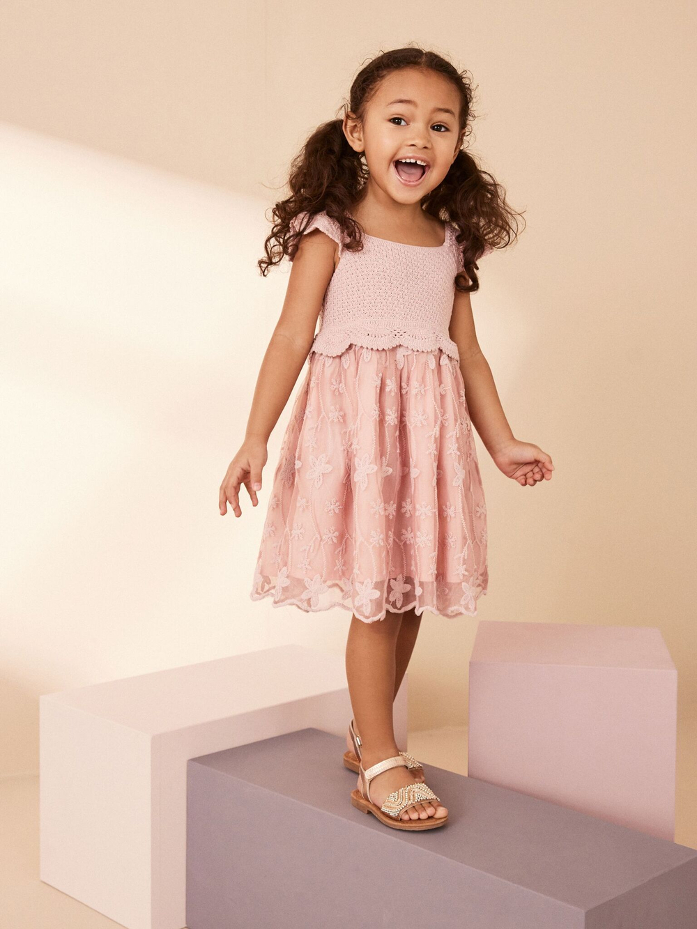 Сарафан для девочки Next 195-616, Розовый