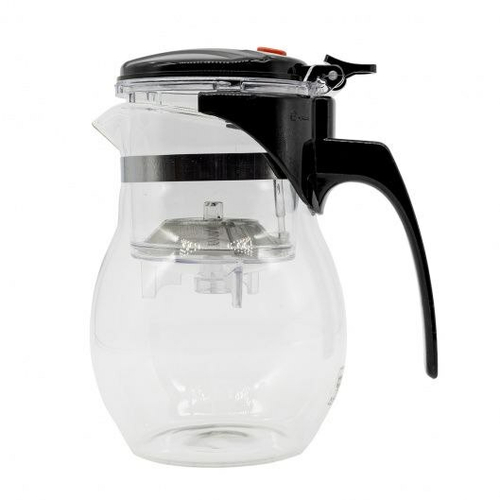 Чайник стеклянный с кнопкой для заваривания Гунфу, 500 мл