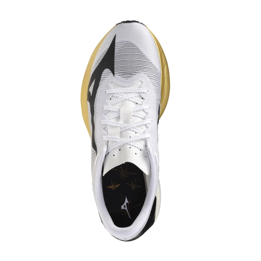 Кроссовки для бега Mizuno Hyperwarp - WHITE/BLACK/GOLD