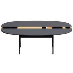 Журнальный столик Between L, 105х64х37 см, черный ясень