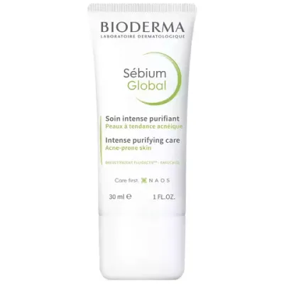 Крем для жирной и проблемной кожи склонной к акне Bioderma Sebium Global Intense Purifying Care 30 мл