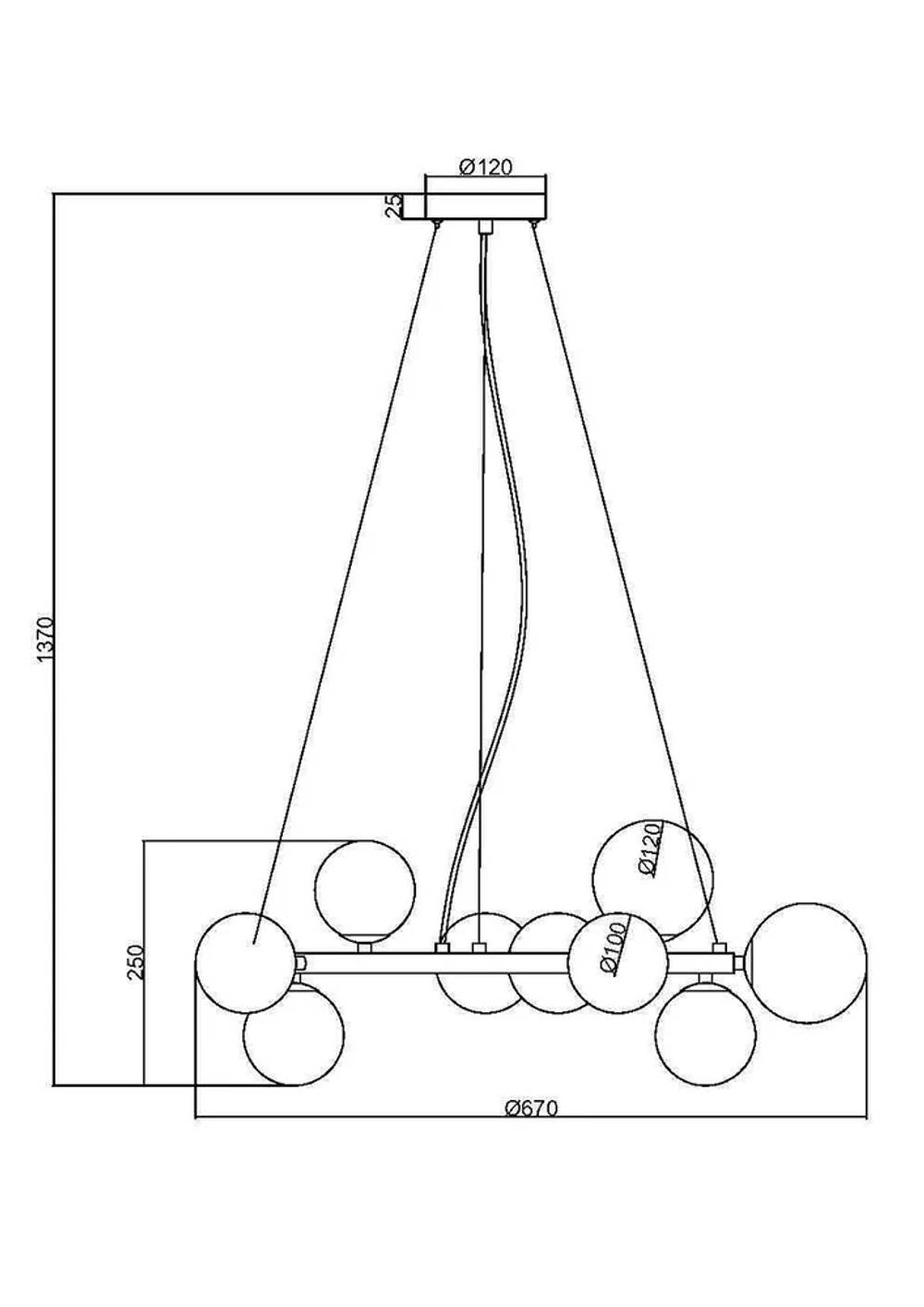 Подвесная люстра Maytoni DALLAS MOD545PL-11B