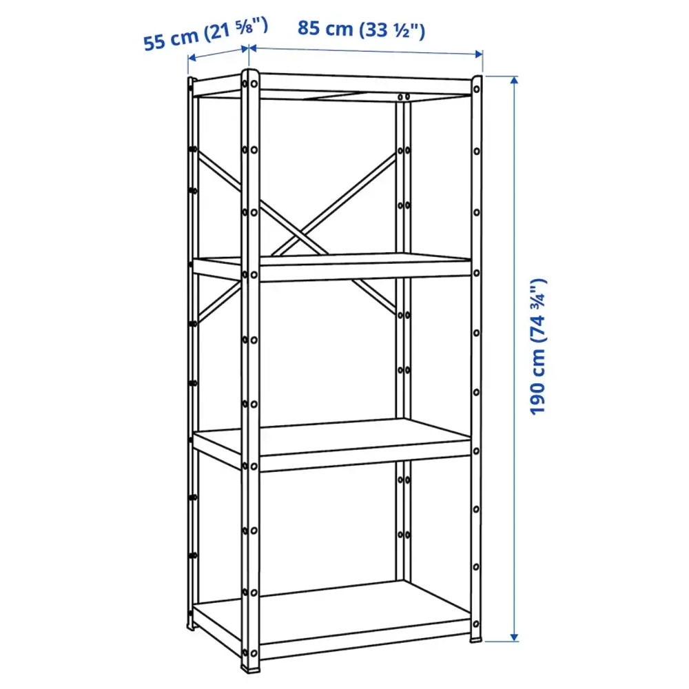 Комбинация для хранения -  BROR IKEA/ БРОР  ИКЕА, зеленый