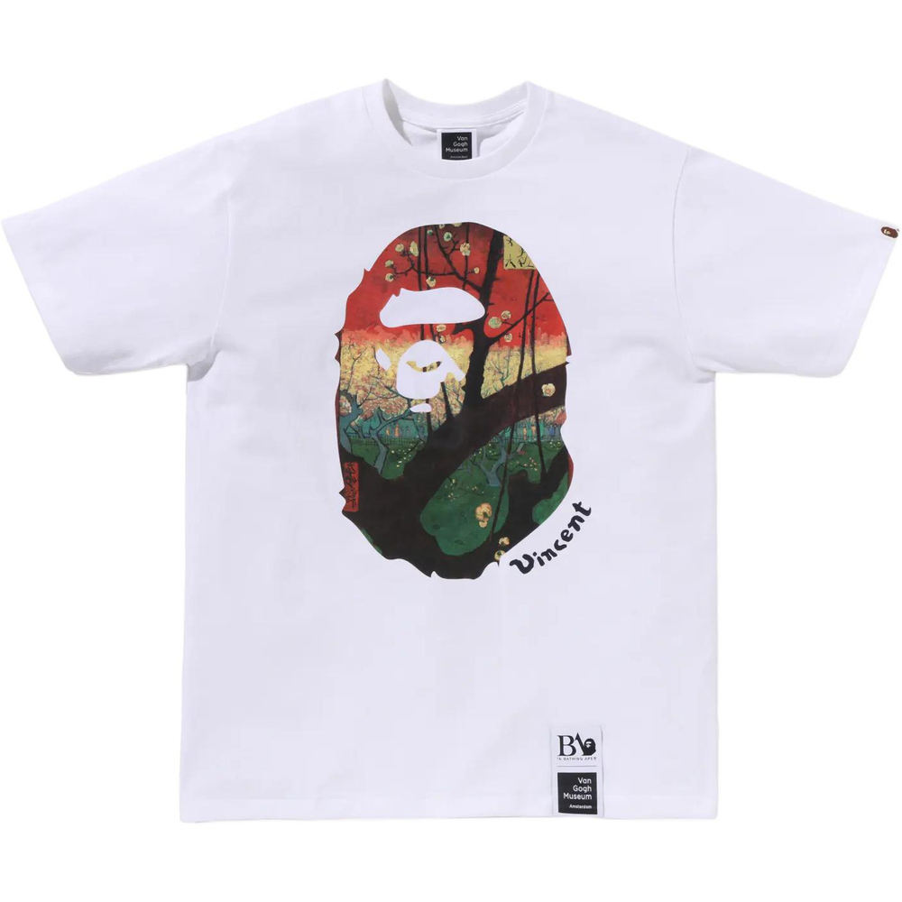 A Bathing Ape X Van Gogh Museum Ape Head Canvas Art Iv Tee