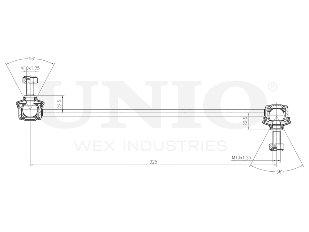 Стойка стабилизатора передняя UNIO SSP-50068