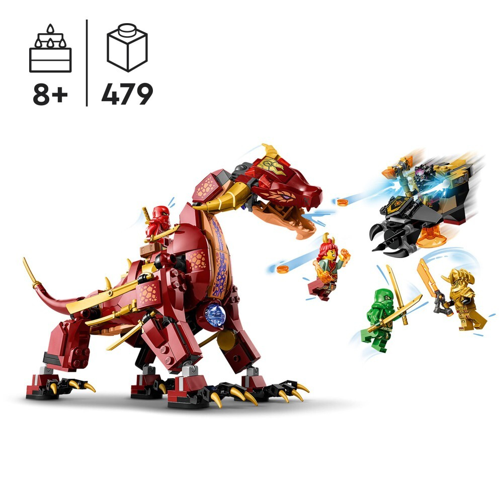 LEGO Ninjago — Лавовый дракон, превращающийся в волну огня 71793 / артикул   71793  / GTIN 5702017416540