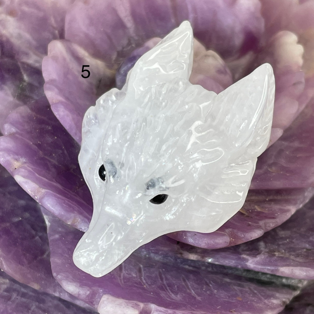 53908  Горный хрусталь Кулон Бусина Лиса 25*38мм