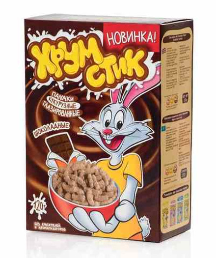 Палочки кукурузные глазированные "ХрумСтик" Шоколадные 120г. Лидкон