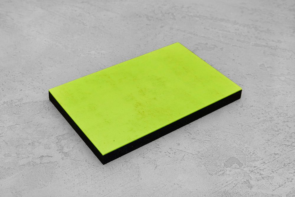 Микарта, плашка 130x80x10(+)мм, с салатовым спейсером 1,5мм