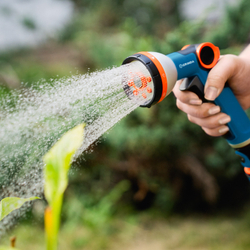 GRINDA Х-834, пистолет поливочный X-8, коннектор 3/4, коннектор 3/4 с автостопом, адаптер с внутр. резьбой 1/2 х 3/4,набор поливочный PROLine (429167)