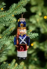 Елочное украшение Солдатик, стекло, 11,5 см., 1 шт., Витус (А224)