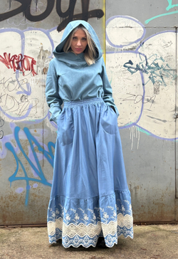 Платье Assassin /джинс голубой