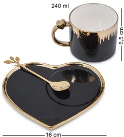 MUG-417/1 Чайная пара «Сердце»