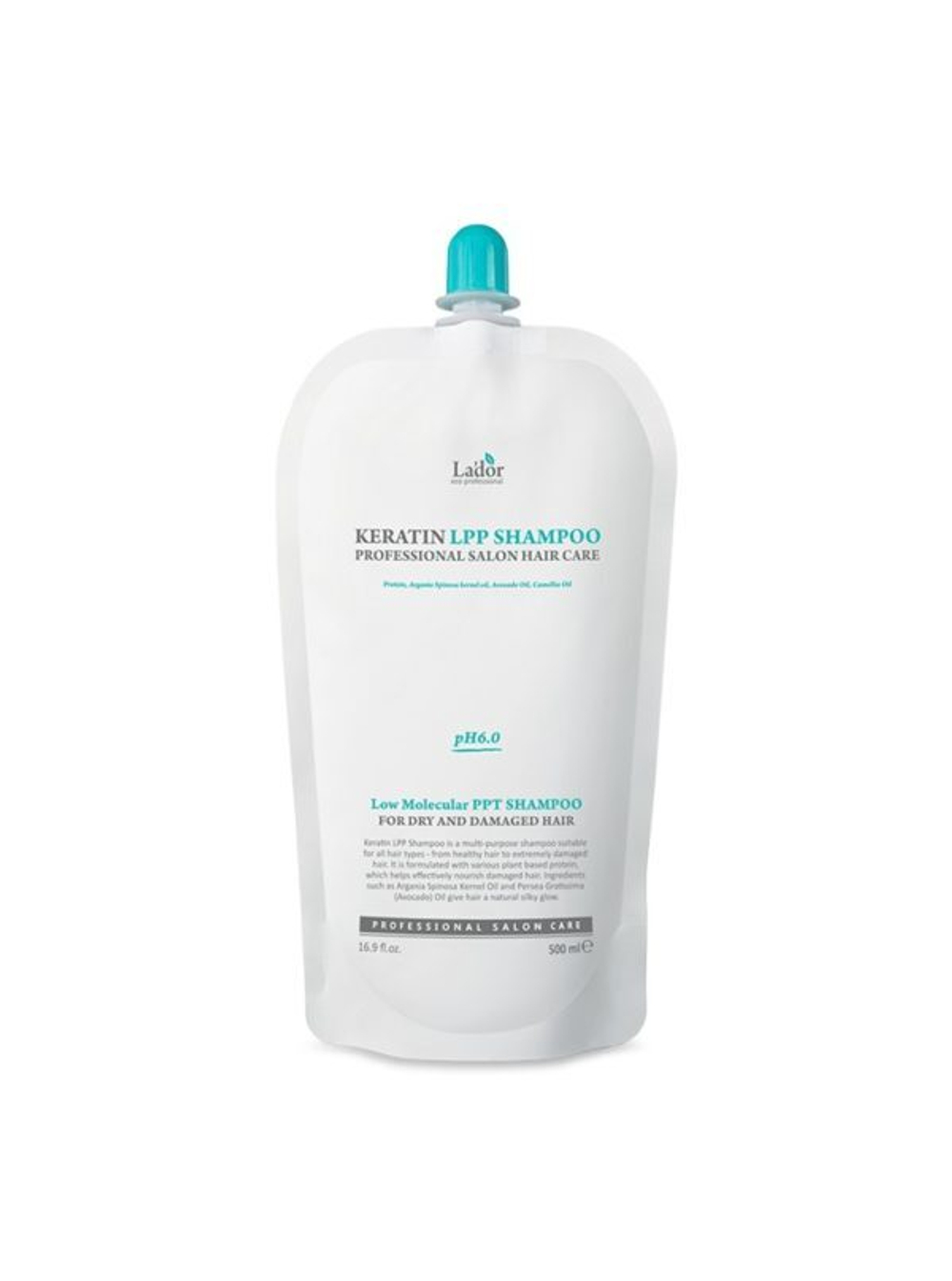 Шампунь для волос с кератином La`dor Keratin LPP Shampoo Refill 500 мл.