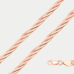 Цепь плетения "Монтреаль" из розового золота 585 пробы без вставок (арт. НЦ 12-026 0.30)