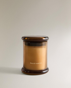 Zara Home Свеча ароматическая Palo Santo 150 г, растительный воск, аромат восточный древесный, Коричневый