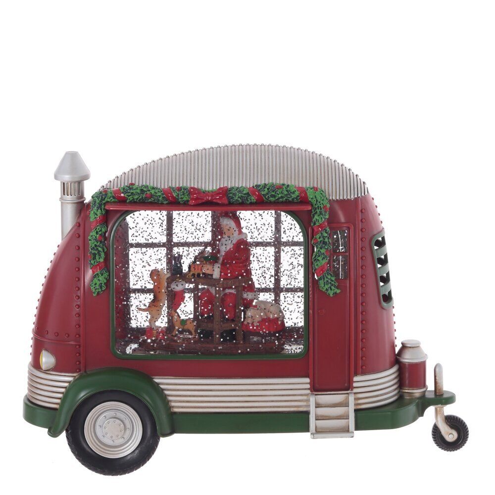 GAEM Изделие декоративное "Дед Мороз в фургоне" (подсвет, вьюга, муз, AA х3 н/п +USB) L28,5 W10,5 H19,5 с