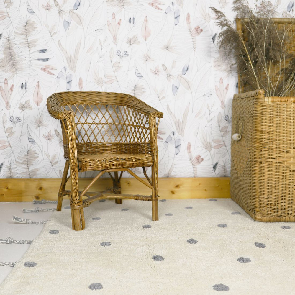 Стираемый коврик Nattiot Nümi Gris (100 x 150 см), хлопок, бежевый