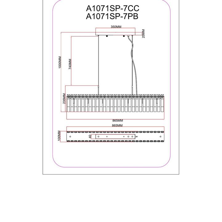 Подвесной светильник Arte Lamp Mayotte A1071SP-7PB