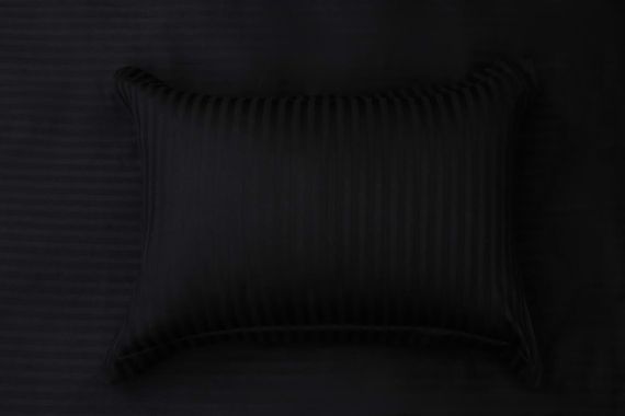 Моне (черный) страйп сатин 1.6