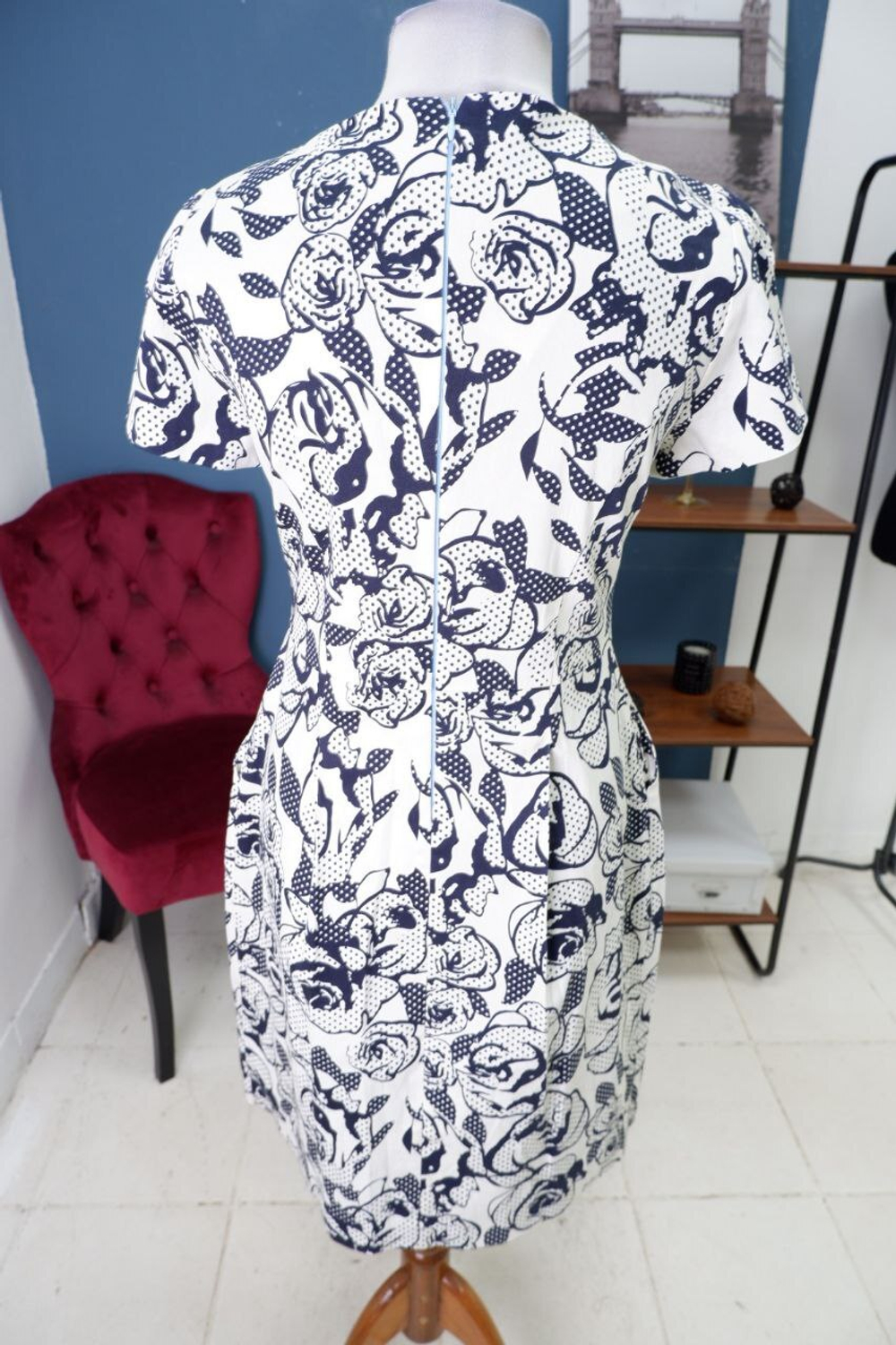 Платье с цветочным принтом 46 размер, новое