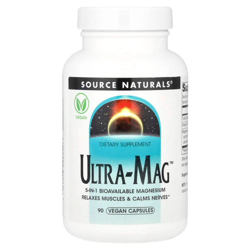 Source Naturals, Ultra-Mag ™, 90 веганских капсул