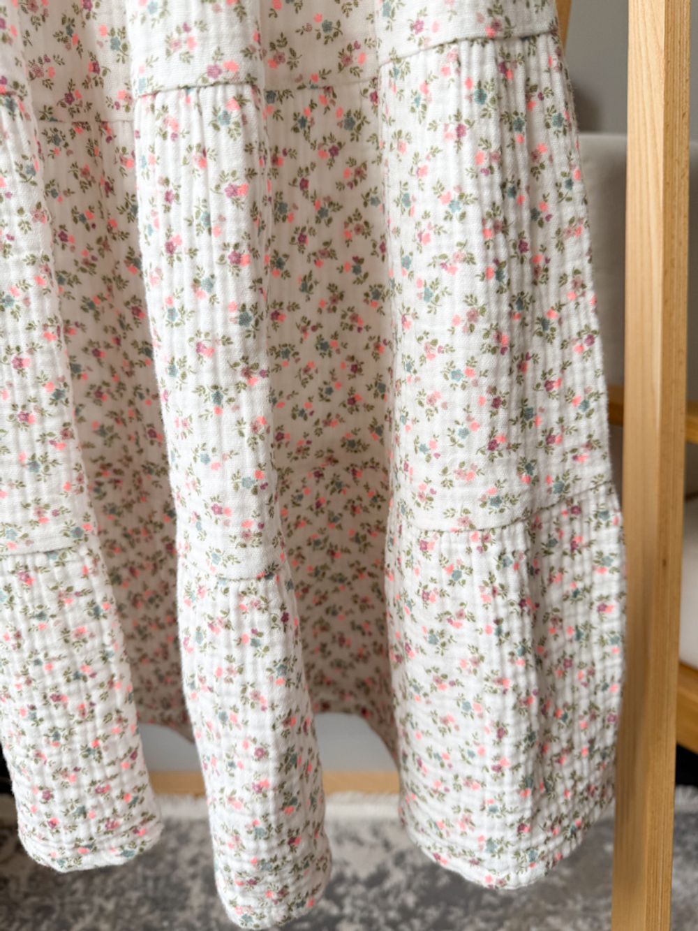 Хлопковая ярусная юбка Tocoto Vintage, 140