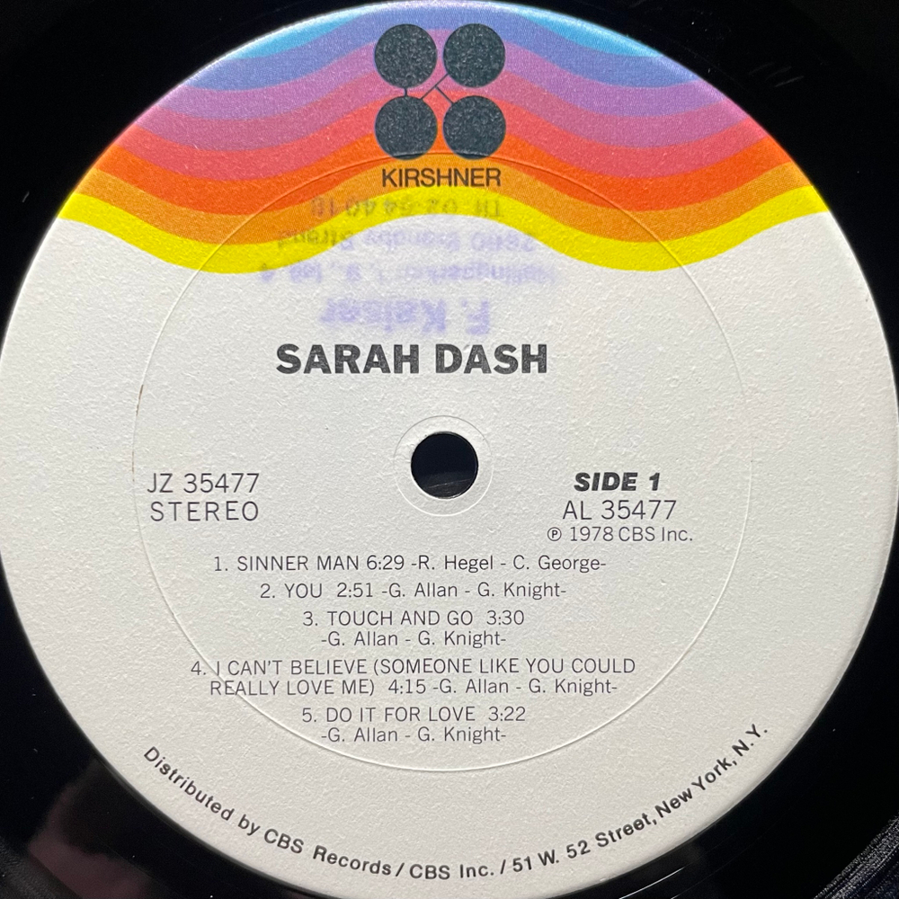 Sarah Dash ‎– Sarah Dash (США 1978г.)