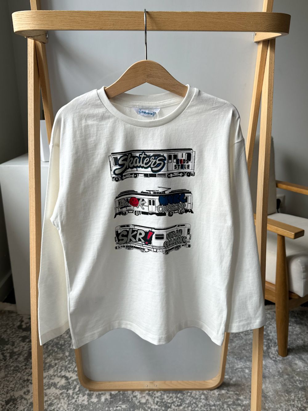 Новый хлопковый лонгслив Mayoral, 122