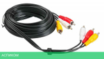 Кабель Buro BAAC027-5 3хRCA (m-m)5.0м черный