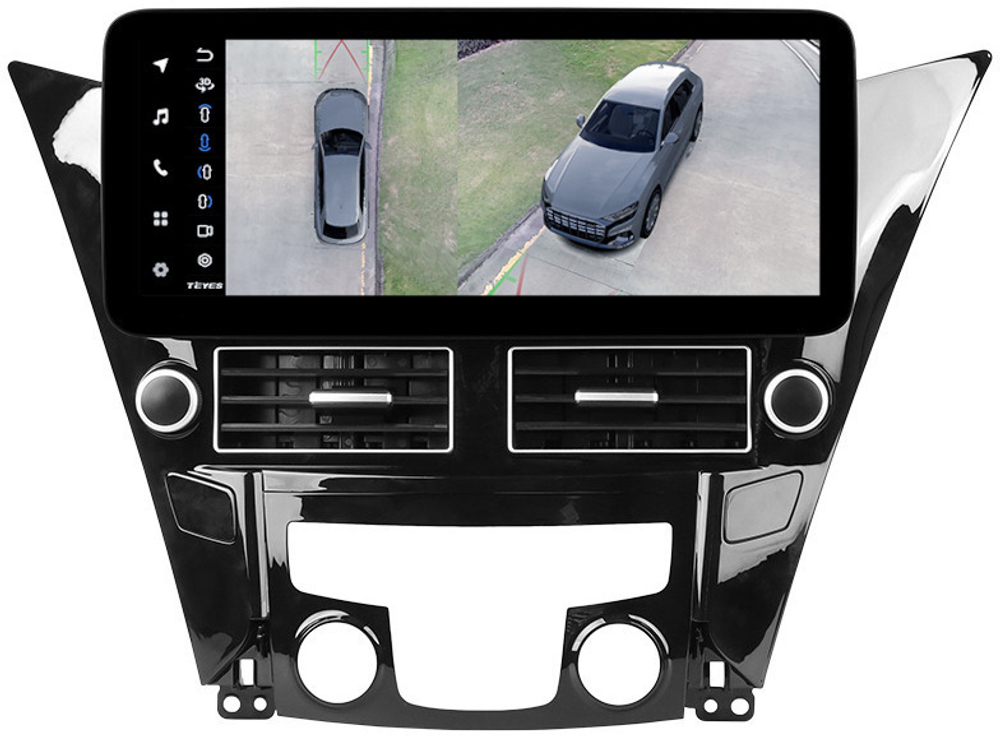 Магнитола для Hyundai Sonata 6 YF 2010-2013 - Teyes LUX ONE 360 монитор 12.3" 2K QLED на Android 10, 6/128Гб, CarPlay, 4G SIM-слот, 4 камеры в комплекте