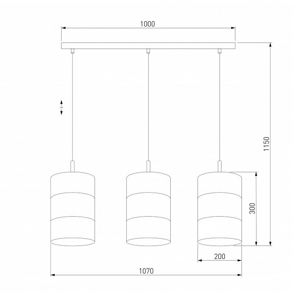 Подвесной светильник TK Lighting Bogart 3209 Bogart White