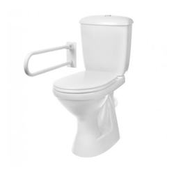 Купить унитаз напольный для инвалидов Персона Стандарт с откидным окрашенным поручнем, сиденье полипропилен, белый 42301120012