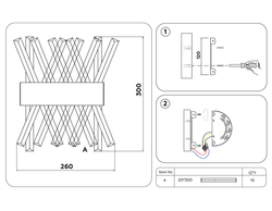 Ambrella Настенный светодиодный светильник с хрусталем Traditional TR5324