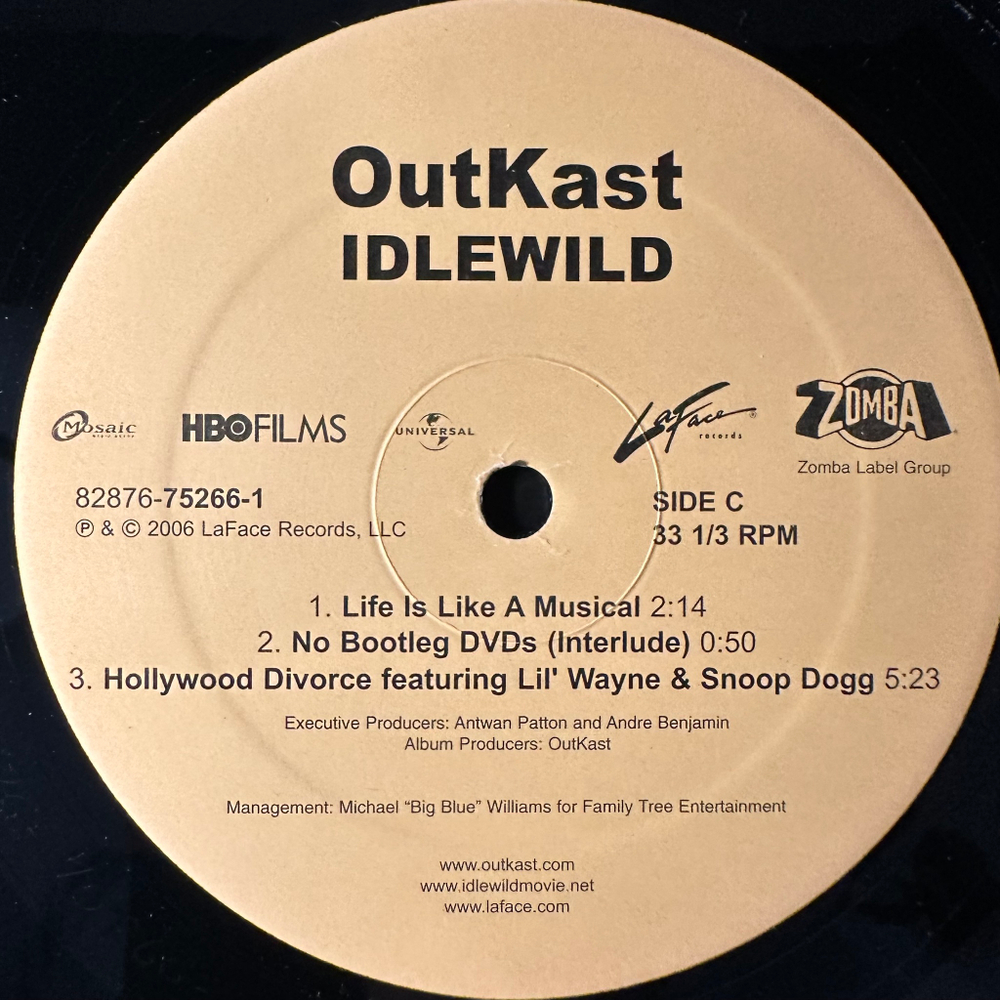 OutKast ‎– Idlewild 3LP (Европа 2006г.)
