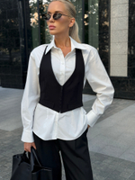 Рубашка с укороченным жилетом