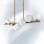 815183 Люстра CROCO 8х40W E14 ЛАТУНЬ