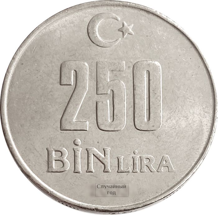 250 000 лир 2002-2004 Турция (250 Bin Lira)