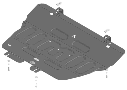 Стандартная Защита картера Двигателя, КПП. 1,5 мм, Сталь. для Jetour Dashing 2023-н.в. АвтоСтандарт.59013