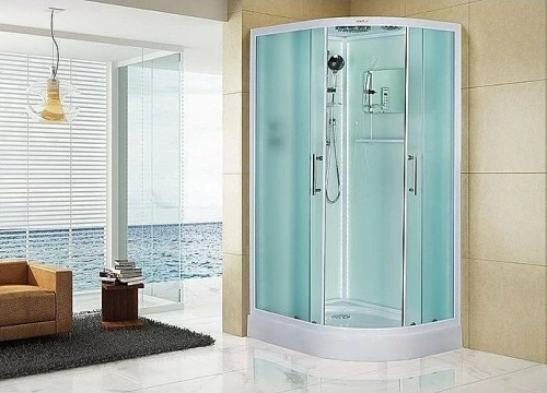Душевая кабина Esbano Elegancia ES-L115CR 115x85 стекло матовое/профиль белый