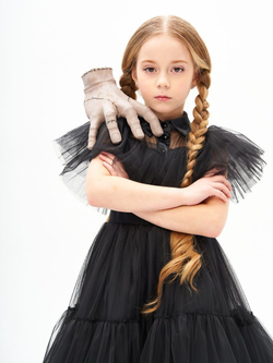 Платье Wednesday Addams Уэнсдэй Адамс на Хэллоуин в пол