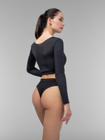 PROSTO rash guard "perforated", Black