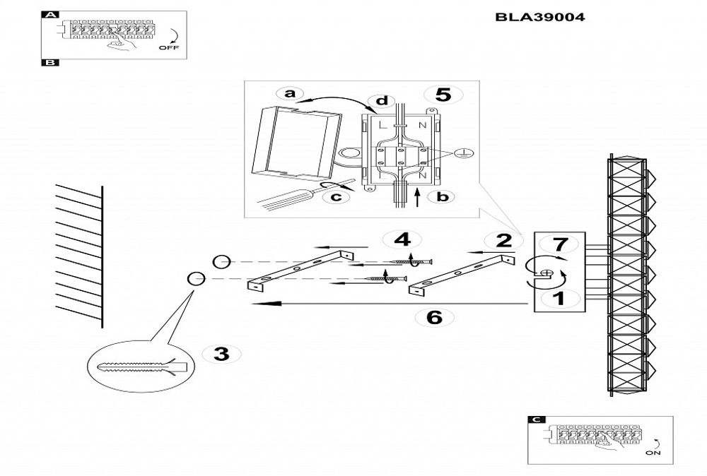 Накладной светильник Eglo Toneria 39004