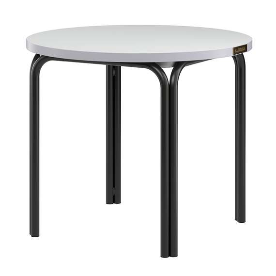 Столик кофейный ror, Ø50 см, черный/серый