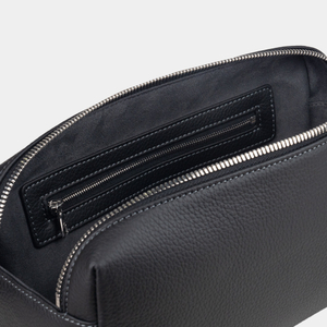 Несессер Voyageur из кожи теленка, черного цвета